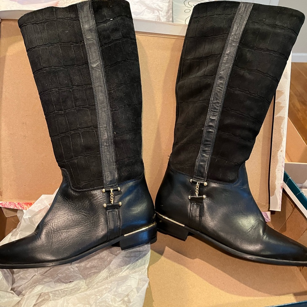 PAZZO boots 71/2 black leather